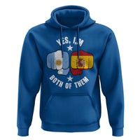 Yes Im Both Of Them Argentina Spain Fist Bump Graphic Hoodie Proud Spanish Argentine Dual Heritage Pride Match Day