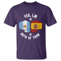 Yes Im Both Of Them Argentina Spain Fist Bump Graphic T Shirt Proud Spanish Argentine Dual Heritage Pride Match Day