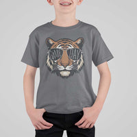 American Football Game Day T Shirt For Kid Touchdown Season Cool Tiger - Wonder Print Shop