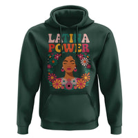 Latina Power Hoodie Floral Hispanic Heritage - Wonder Print Shop