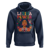 Latina Power Hoodie Floral Hispanic Heritage - Wonder Print Shop
