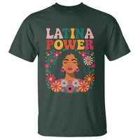 Latina Power T Shirt Floral Hispanic Heritage - Wonder Print Shop