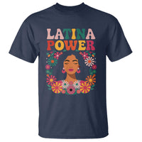 Latina Power T Shirt Floral Hispanic Heritage - Wonder Print Shop