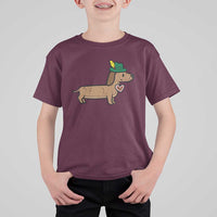 Oktoberfest Dachshund T Shirt For Kid Cute Sausage Dog German Munich - Wonder Print Shop