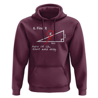 Funny Math Hoodie Find X Here It Is That Was Easy - Wonder Print Shop