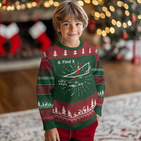 Funny Math Ugly Christmas Sweater Find X Here It Is That Was Easy - Wonder Print Shop