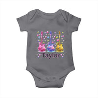 Taylor Name Baby Onesie Retro Groovy 70s 80s