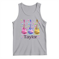 Taylor Name Tank Top Retro Groovy 70s 80s