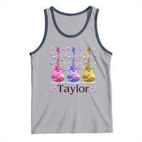 Taylor Name Tank Top Retro Groovy 70s 80s
