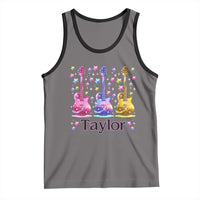 Taylor Name Tank Top Retro Groovy 70s 80s