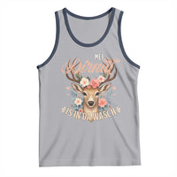 Funny Oktoberfest Deer Tank Top Mei Dirndl Is In Da Wasch German Bavarian Costume - Wonder Print Shop