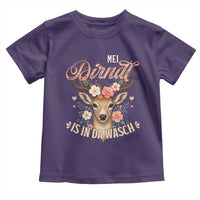 Funny Oktoberfest Deer Toddler T Shirt Mei Dirndl Is In Da Wasch German Bavarian Costume - Wonder Print Shop