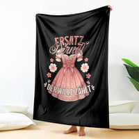 Funny Ersatz Backup Dirndl Oktoberfest Throw Blanket Der Wille Zahlt Bavarian Festival Costume Humor - Wonder Print Shop