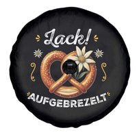 Zack Aufgebrezelt Oktoberfest Spare Tire Cover Dress Up Funny Pretzel Edelweiss Bavarian Festival - Wonder Print Shop
