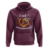 Zack Aufgebrezelt Oktoberfest Hoodie Dress Up Funny Pretzel Edelweiss Bavarian Festival - Wonder Print Shop