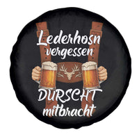 Lederhosen Forgotten Oktoberfest Spare Tire Cover Durscht Mitbracht Funny Beer Drinking - Wonder Print Shop