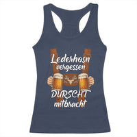 Lederhosen Forgotten Oktoberfest Racerback Tank Top Durscht Mitbracht Funny Beer Drinking - Wonder Print Shop