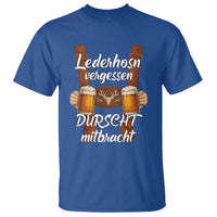 Lederhosen Forgotten Oktoberfest T Shirt Durscht Mitbracht Funny Beer Drinking - Wonder Print Shop