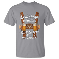 Lederhosen Forgotten Oktoberfest T Shirt Durscht Mitbracht Funny Beer Drinking - Wonder Print Shop