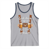Lederhosen Forgotten Oktoberfest Tank Top Durscht Mitbracht Funny Beer Drinking - Wonder Print Shop