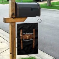 Funny Lederhosen Costume Alternative for Oktoberfest Garden Flag Mei Lederhosn Is In Da Wasch - Wonder Print Shop
