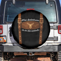 Funny Lederhosen Costume Alternative for Oktoberfest Spare Tire Cover Mei Lederhosn Is In Da Wasch - Wonder Print Shop