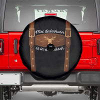 Funny Lederhosen Costume Alternative for Oktoberfest Spare Tire Cover Mei Lederhosn Is In Da Wasch - Wonder Print Shop