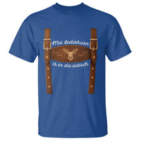 Funny Lederhosen Costume Alternative for Oktoberfest T Shirt Mei Lederhosn Is In Da Wasch - Wonder Print Shop
