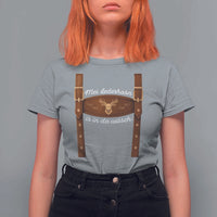 Funny Lederhosen Costume Alternative for Oktoberfest T Shirt For Women Mei Lederhosn Is In Da Wasch - Wonder Print Shop