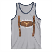 Funny Lederhosen Costume Alternative for Oktoberfest Tank Top Mei Lederhosn Is In Da Wasch - Wonder Print Shop