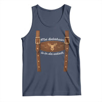 Funny Lederhosen Costume Alternative for Oktoberfest Tank Top Mei Lederhosn Is In Da Wasch - Wonder Print Shop