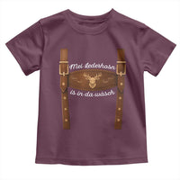 Funny Lederhosen Costume Alternative for Oktoberfest Toddler T Shirt Mei Lederhosn Is In Da Wasch - Wonder Print Shop