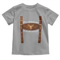 Funny Lederhosen Costume Alternative for Oktoberfest Toddler T Shirt Mei Lederhosn Is In Da Wasch - Wonder Print Shop