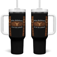 Funny Lederhosen Costume Alternative for Oktoberfest Tumbler With Handle Mei Lederhosn Is In Da Wasch - Wonder Print Shop
