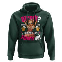 Funny Cute Girl Oktoberfest Hoodie Dirndle I Bin Nur Zum Feiern Da Party - Wonder Print Shop