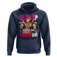 Funny Cute Girl Oktoberfest Hoodie Dirndle I Bin Nur Zum Feiern Da Party - Wonder Print Shop
