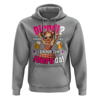 Funny Cute Girl Oktoberfest Hoodie Dirndle I Bin Nur Zum Feiern Da Party - Wonder Print Shop