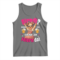 Funny Cute Girl Oktoberfest Tank Top Dirndle I Bin Nur Zum Feiern Da Party - Wonder Print Shop