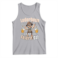 Funny Cute Boy Lederhosen Oktoberfest Tank Top Lederhosn I Bin Nur Zum Feiern Da Party - Wonder Print Shop