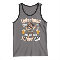 Funny Cute Boy Lederhosen Oktoberfest Tank Top Lederhosn I Bin Nur Zum Feiern Da Party - Wonder Print Shop