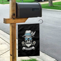 Bavarian Skull Servus Oktoberfest Garden Flag Cool Alpine Hat Tyrolean German Tradition Style - Wonder Print Shop