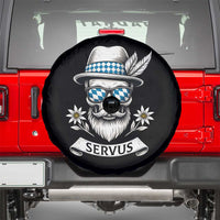 Bavarian Skull Servus Oktoberfest Spare Tire Cover Cool Alpine Hat Tyrolean German Tradition Style - Wonder Print Shop