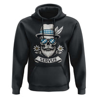 Bavarian Skull Servus Oktoberfest Hoodie Cool Alpine Hat Tyrolean German Tradition Style - Wonder Print Shop