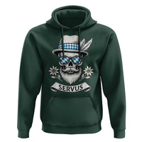 Bavarian Skull Servus Oktoberfest Hoodie Cool Alpine Hat Tyrolean German Tradition Style - Wonder Print Shop