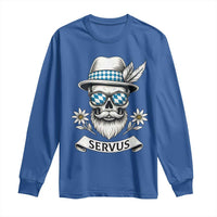 Bavarian Skull Servus Oktoberfest Long Sleeve Shirt Cool Alpine Hat Tyrolean German Tradition Style - Wonder Print Shop