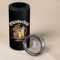 Oktoberfest Munchen 4 in 1 Can Cooler Tumbler Munich Since 1810 Bavarian Lion and Beer - Wonder Print Shop
