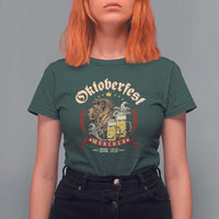 Oktoberfest Munchen T Shirt For Women Munich Since 1810 Bavarian Lion and Beer - Wonder Print Shop