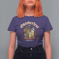Oktoberfest Munchen T Shirt For Women Munich Since 1810 Bavarian Lion and Beer - Wonder Print Shop