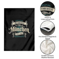 Original Oktoberfest Munchen Germany Garden Flag Vintage Bavarian Festival Since 1810 - Wonder Print Shop