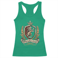 Oktoberfest Munchen Lion Crest Racerback Tank Top Classic Bavarian Festival - Wonder Print Shop